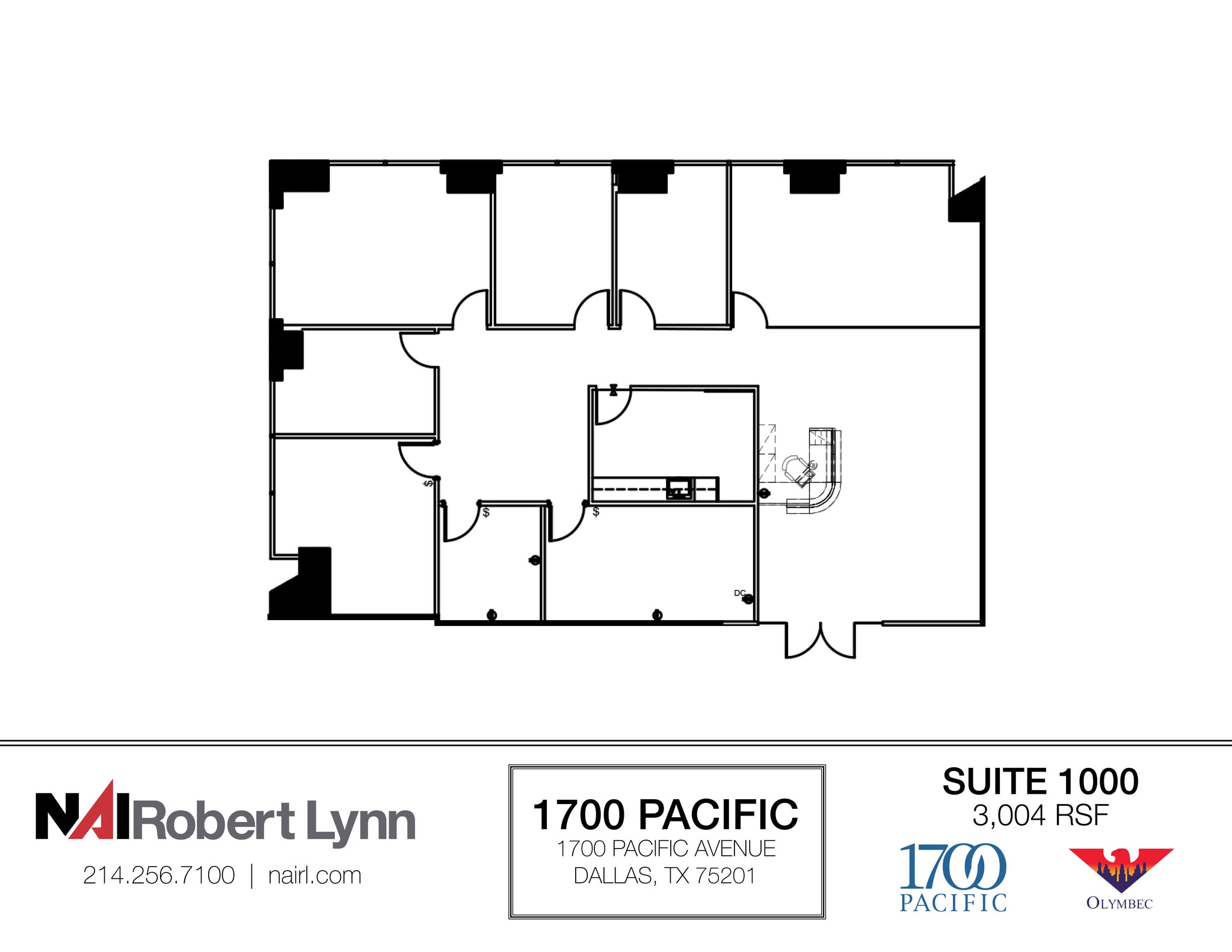 1700 Pacific Ave, Dallas, TX à louer Photo intérieure- Image 1 de 2