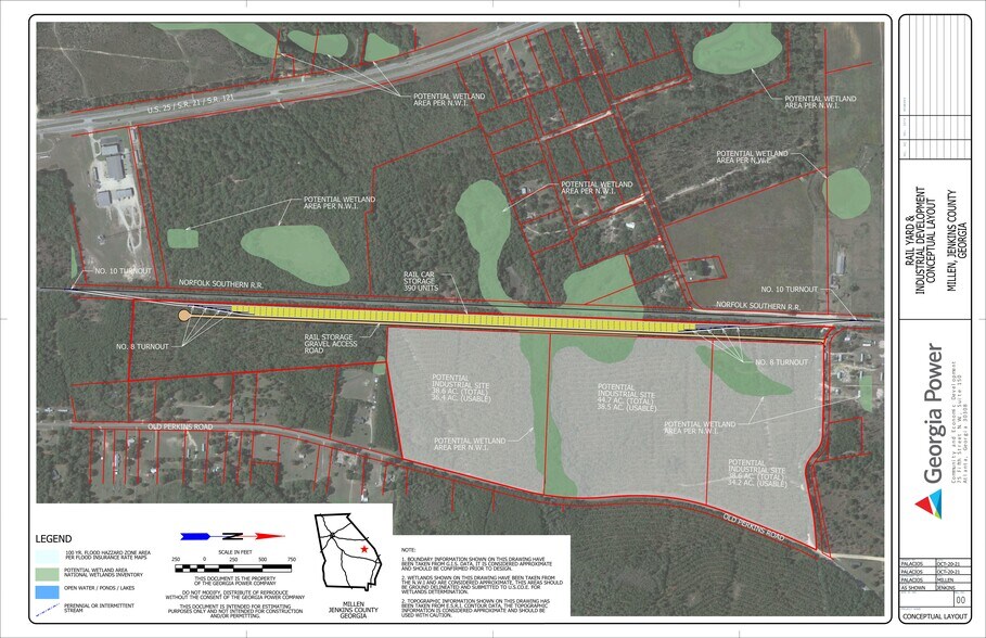 Old Perkins Road, Millen, GA à vendre - Plan de site - Image 3 de 3