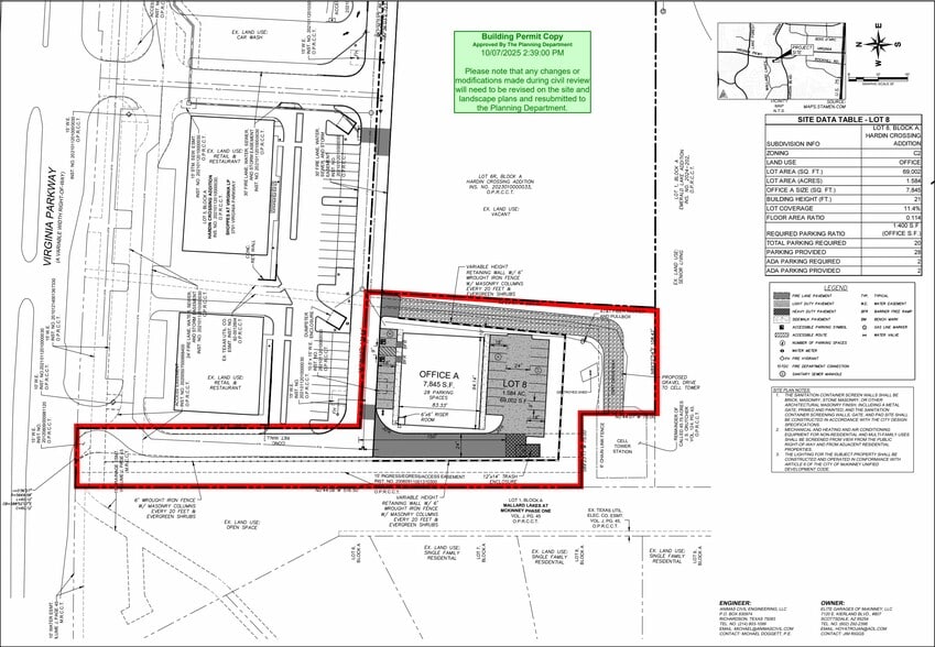 SWQ Virginia Pkwy & Hardin Blvd, McKinney, TX for sale - Site Plan - Image 2 of 3