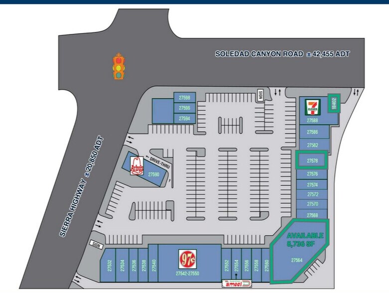 27538 Sierra Hwy, Santa Clarita, CA à louer - Photo du bâtiment - Image 2 de 2