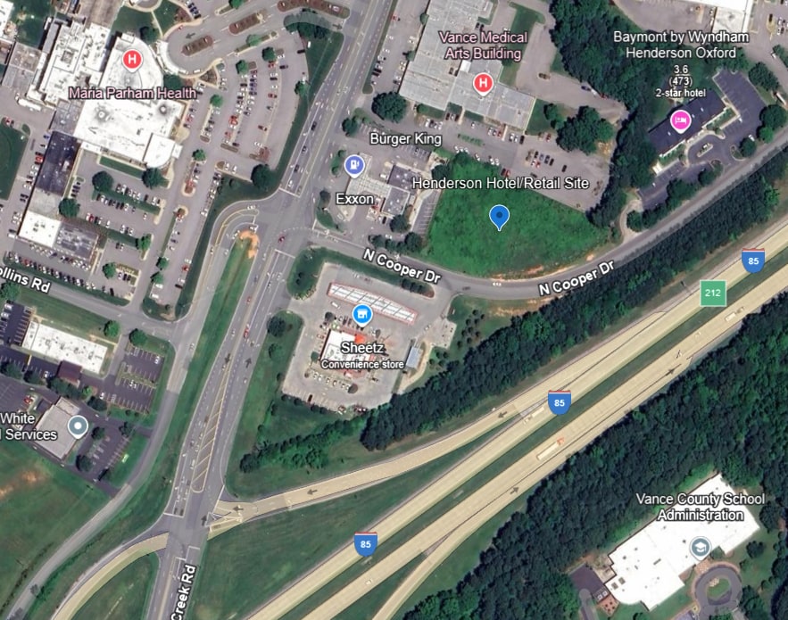 N Cooper Dr, Henderson, NC for sale Aerial- Image 1 of 5