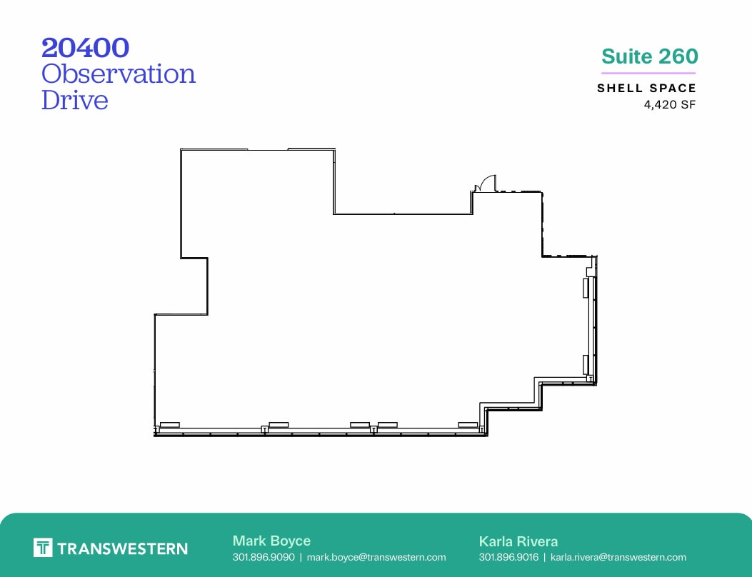 20400 Observation Dr, Germantown, MD à louer Plan d’étage- Image 1 de 1