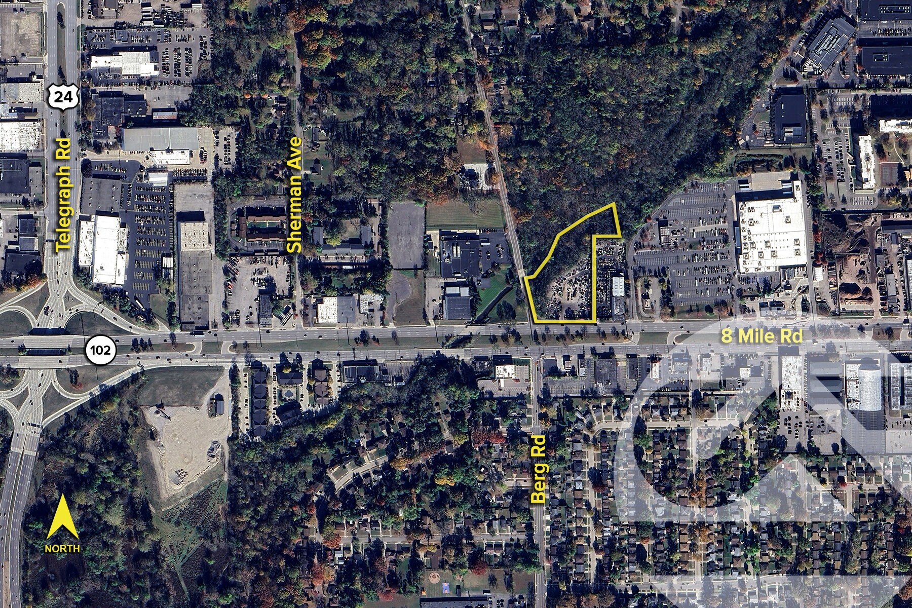 Berg Rd & W 8 Mile Rd, Southfield, MI à vendre Photo principale- Image 1 de 4