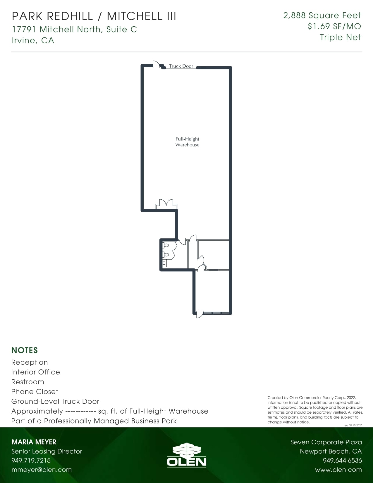 17781-17791 Mitchell Ave N, Irvine, CA for lease Floor Plan- Image 1 of 1