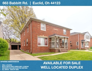 More details for 663 Babbitt Rd, Euclid, OH - Multifamily for Sale