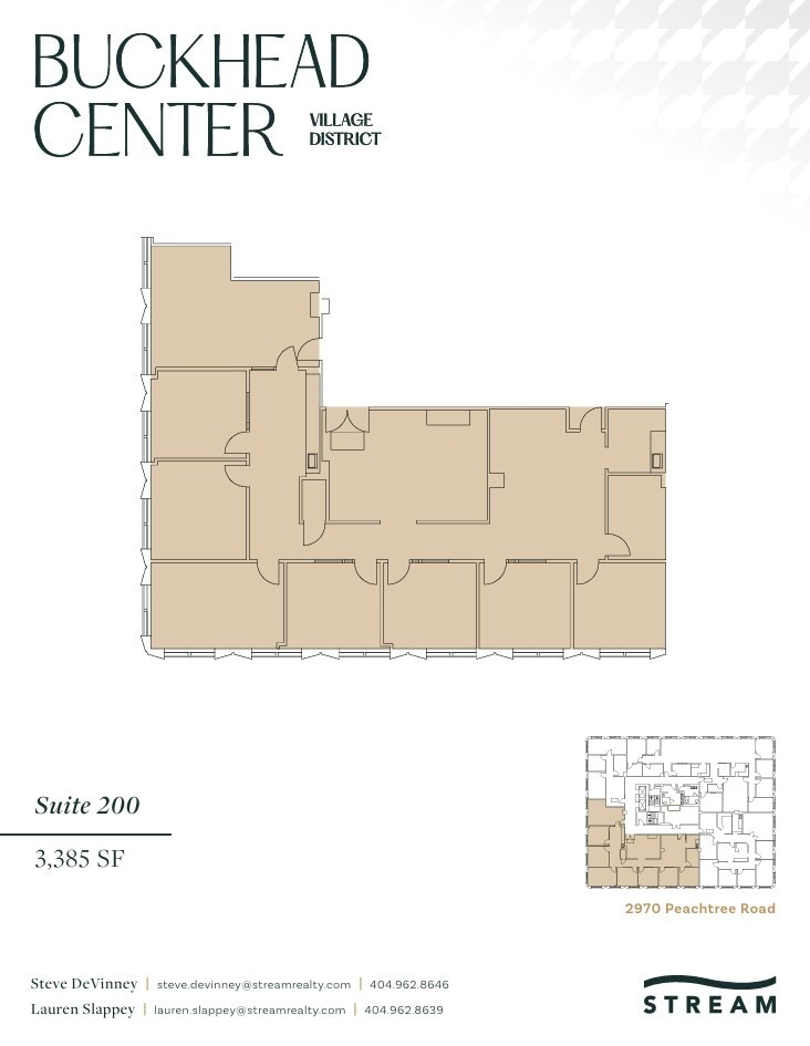 2970 Peachtree Rd NW, Atlanta, GA à louer Plan d’étage- Image 1 de 1