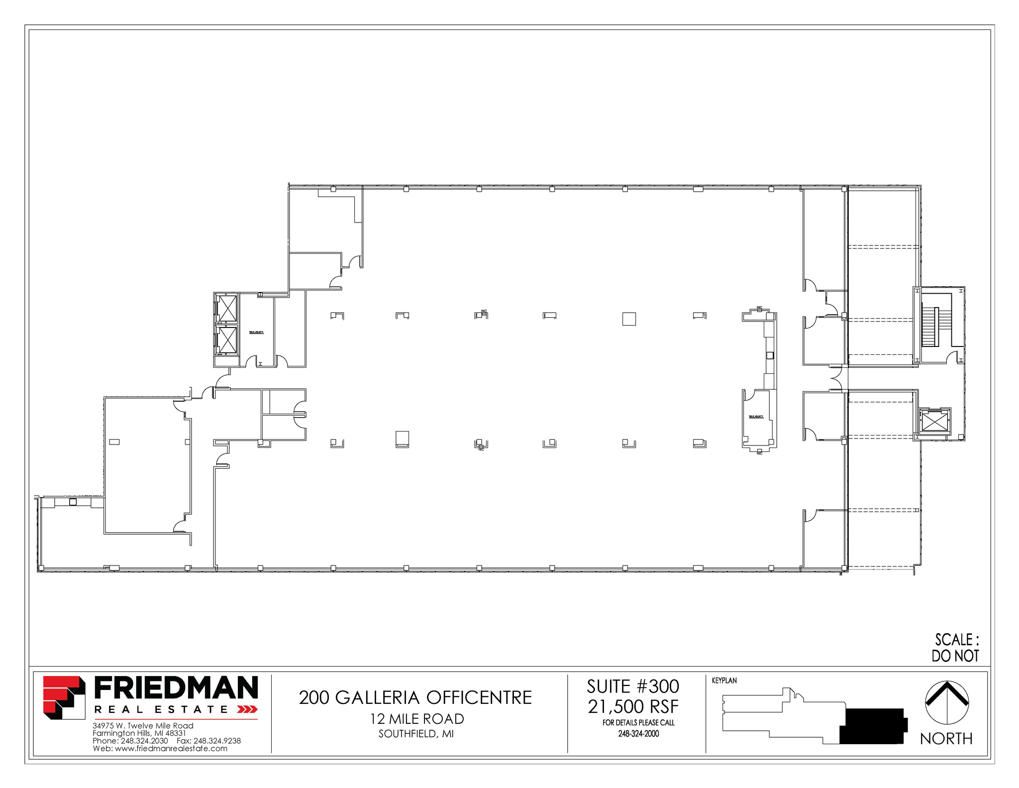 300 Galleria Officentre, Southfield, MI for lease Floor Plan- Image 1 of 2