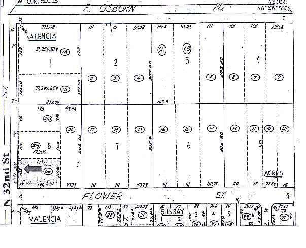 3301 N 32nd St, Phoenix, AZ for sale - Plat Map - Image 2 of 2