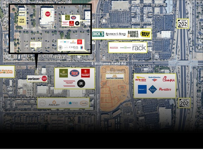 Plus de détails pour SWC E Williams Field & San Tan Pavilions Pkwy rd, Gilbert, AZ - Terrain à louer
