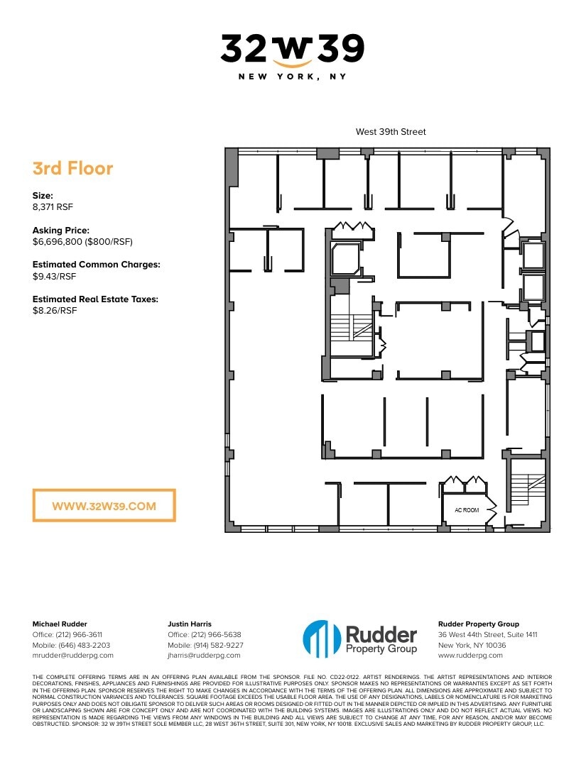 32 W 39th St, New York, NY for lease Floor Plan- Image 1 of 1