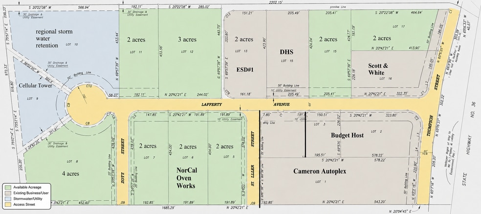 Lafferty, Cameron, TX à vendre - Plan cadastral - Image 3 de 5