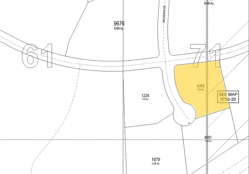 201 Mackenan Dr, Cary, NC for lease - Plat Map - Image 3 of 8