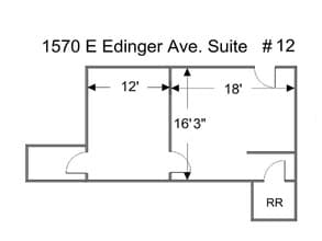 1580 E Edinger Ave, Santa Ana, CA for lease Floor Plan- Image 2 of 6