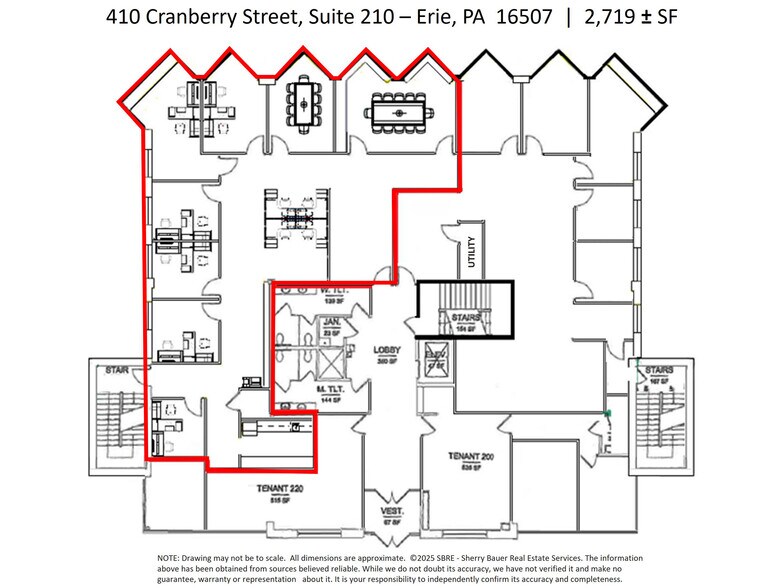 410 Cranberry St, Erie, PA à louer - Plan d’étage - Image 3 de 7