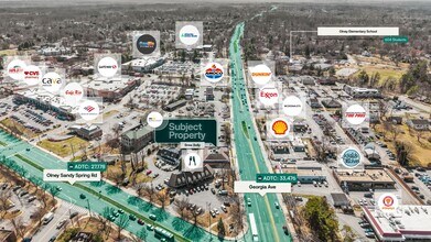 18045 Georgia Ave, Olney, MD - Aérien  Vue de la carte - Image1