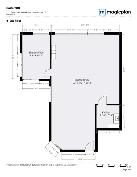 1111 Triton Dr, Foster City, CA for lease - Floor Plan - Image 2 of 11