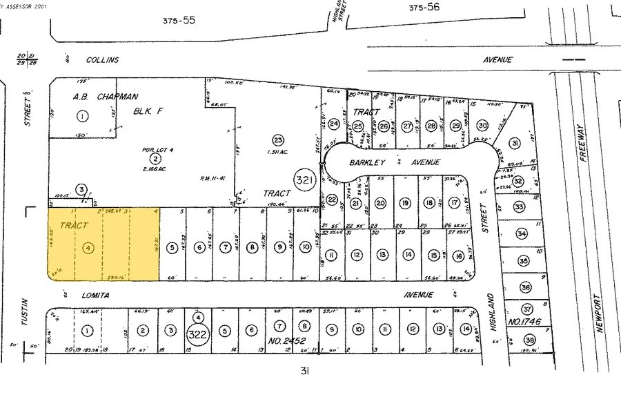 821-843 N Tustin St, Orange, CA for lease - Plat Map - Image 2 of 9