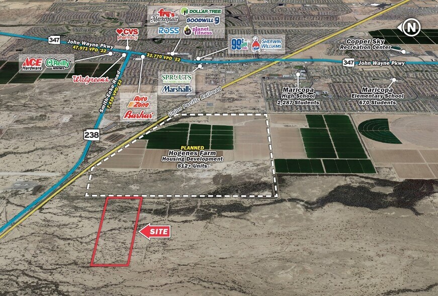 SWC State Route 238 & Rachael Rd, Maricopa, AZ for sale - Building Photo - Image 1 of 3