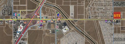 Main St., Hesperia, CA - AERIAL  map view