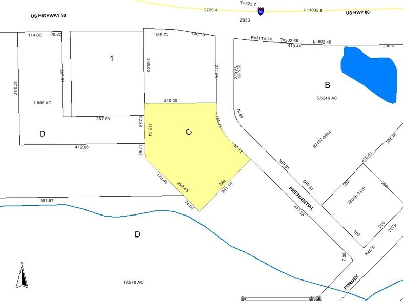 2027 Presidential Row, Mesquite, TX à louer - Plan cadastral - Image 2 de 2