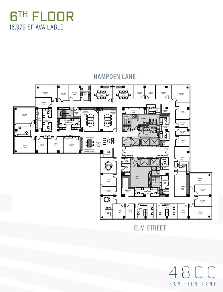 4800 Hampden Ln, Bethesda, MD à louer Plan d’étage- Image 1 de 1
