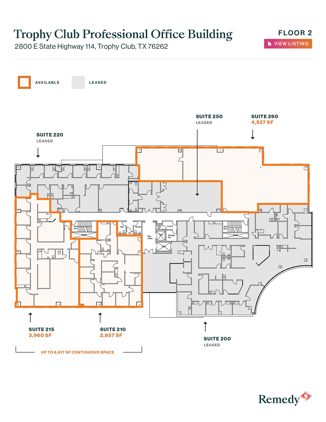2800 E State Highway 114, Trophy Club, TX à louer Plan d’étage- Image 1 de 2
