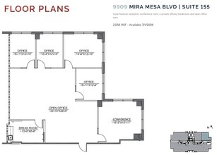9909 Mira Mesa Blvd, San Diego, CA for lease Floor Plan- Image 1 of 1