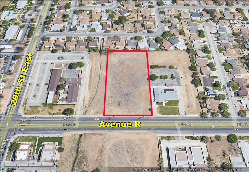 Avenue R near 20th St East, Palmdale, CA for sale - Aerial - Image 1 of 1