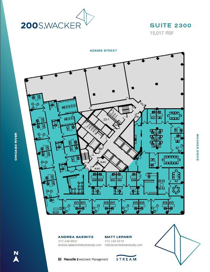 200 S Wacker Dr, Chicago, IL for lease Floor Plan- Image 1 of 1