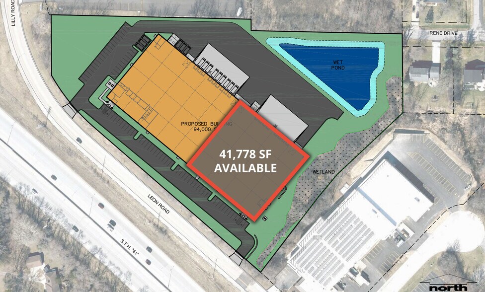 Leon Rd, Menomonee Falls, WI for lease - Site Plan - Image 2 of 2