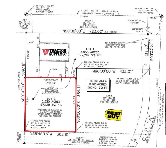 I-43 & Hwy A, Sheboygan, WI for sale - Site Plan - Image 2 of 2