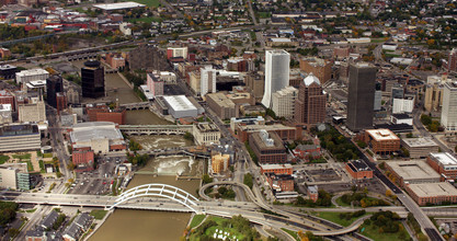 16 W Main St, Rochester, NY - AERIAL  map view