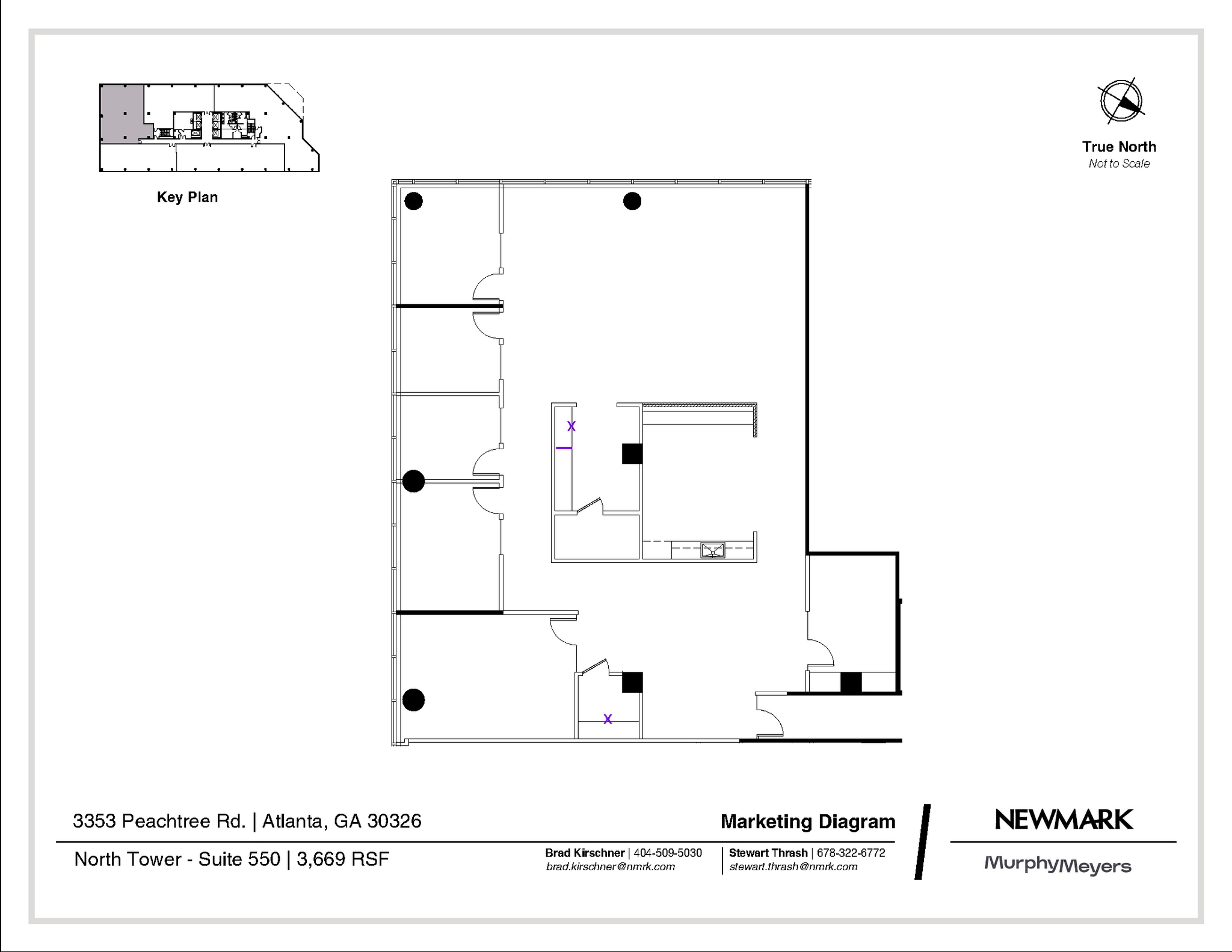 3353 Peachtree Rd NE, Atlanta, GA à louer Plan d’étage- Image 1 de 1