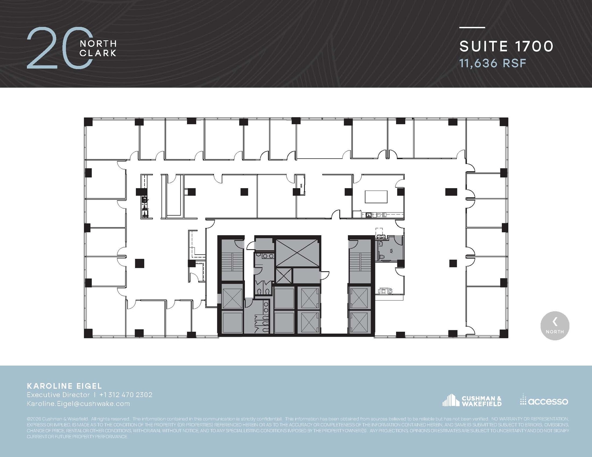 20 N Clark St, Chicago, IL à louer Plan d’étage- Image 1 de 1