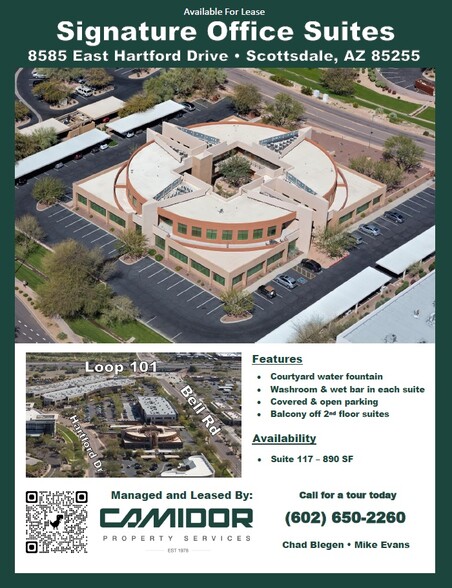 8585 E Hartford Dr, Scottsdale, AZ à louer - Photo du bâtiment - Image 2 de 12