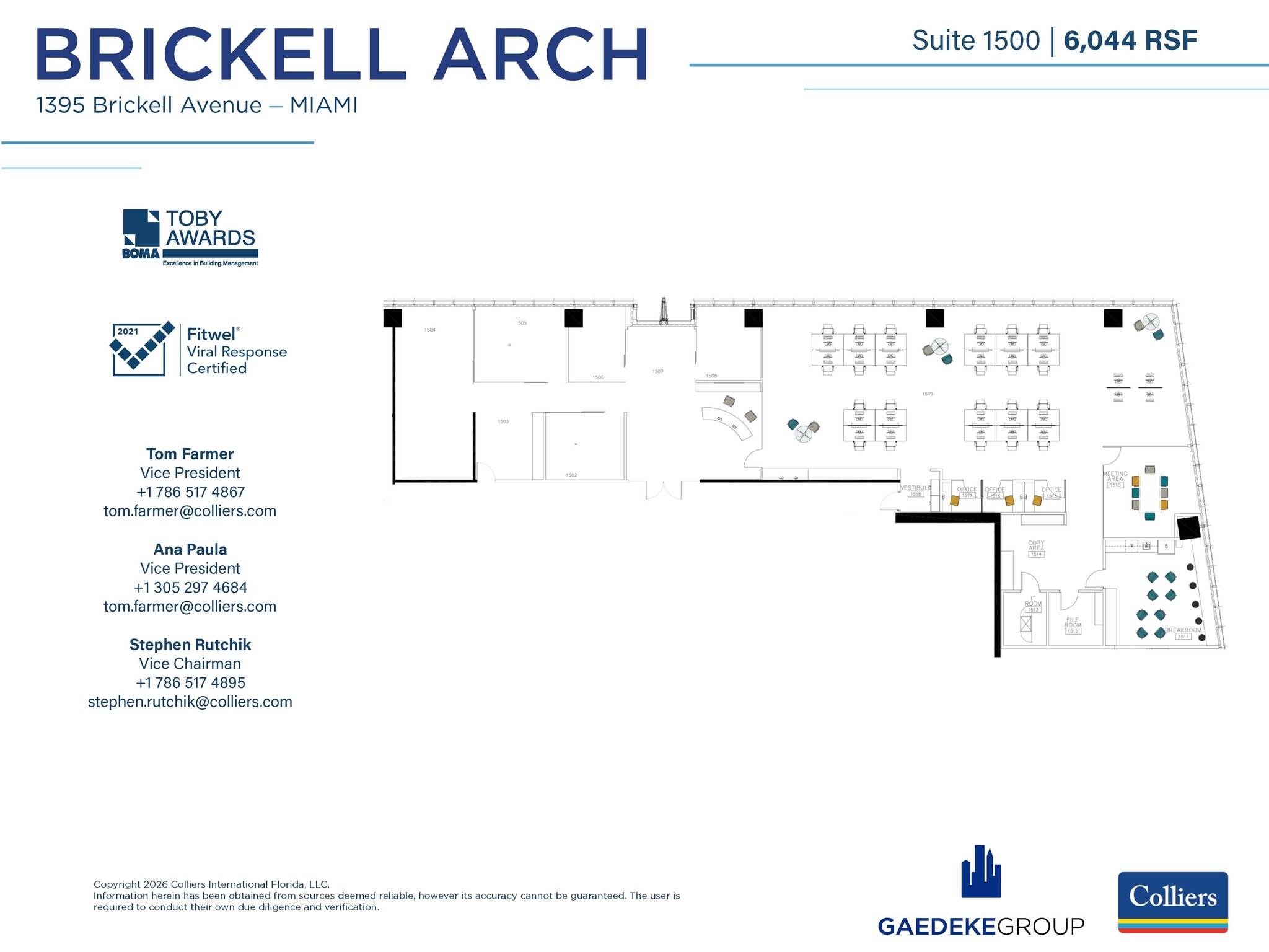 1395 Brickell Ave, Miami, FL for lease Interior Photo- Image 1 of 1