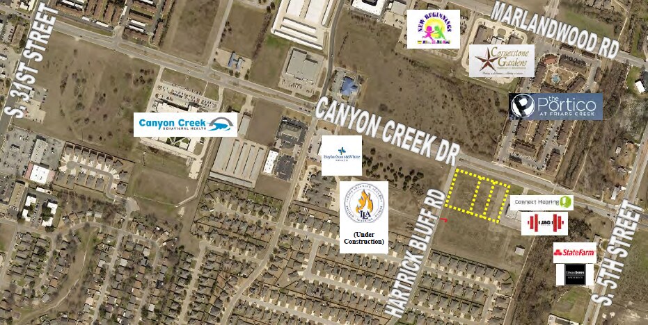 511-633 Canyon Creek, Temple, TX for sale Aerial- Image 1 of 2