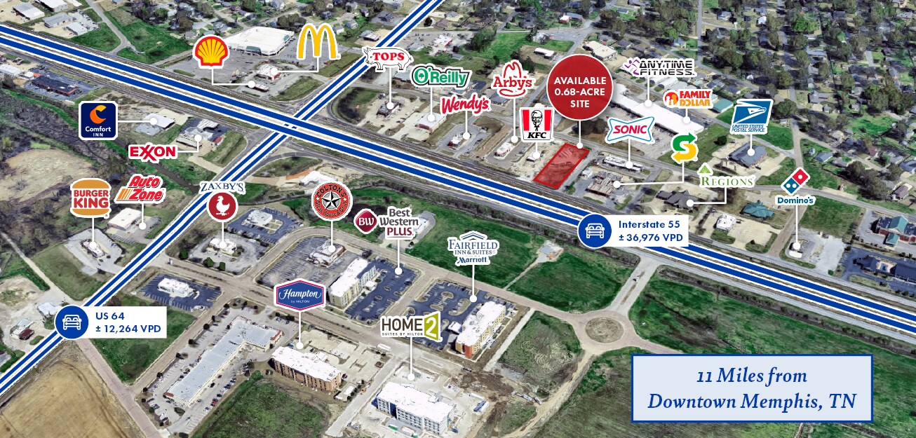 3196 Interstate 55, Marion, AR à vendre Aérien- Image 1 de 1