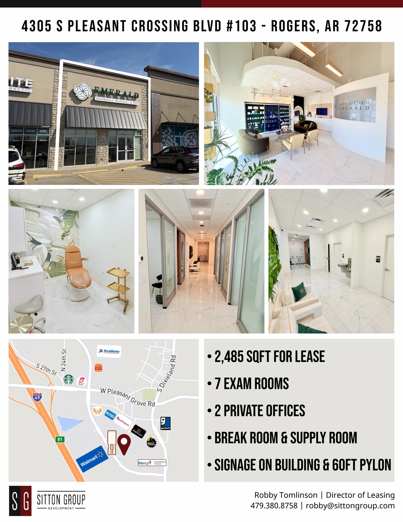4305 S Pleasant Crossing Blvd, Rogers, AR for lease Building Photo- Image 1 of 4