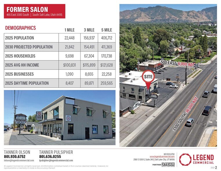 465 E 3300 S, Salt Lake City, UT à louer - Photo du bâtiment - Image 2 de 3