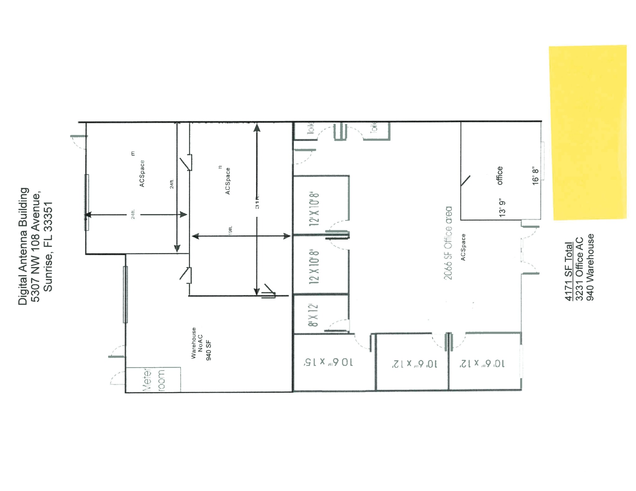 5305-5349 NW 108th Ave, Sunrise, FL à louer Plan de site- Image 1 de 1