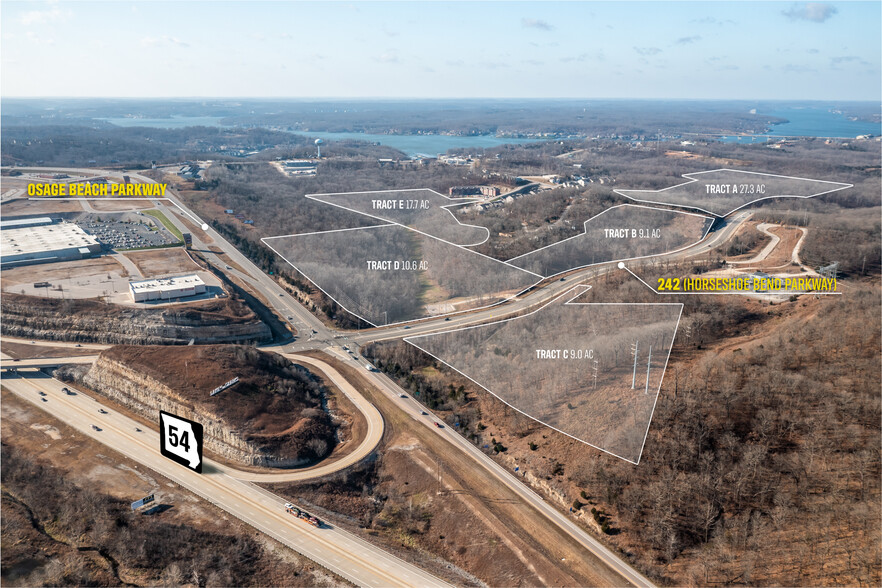 Tract C 242 hwy, Lake Ozark, MO for sale - Aerial - Image 2 of 5