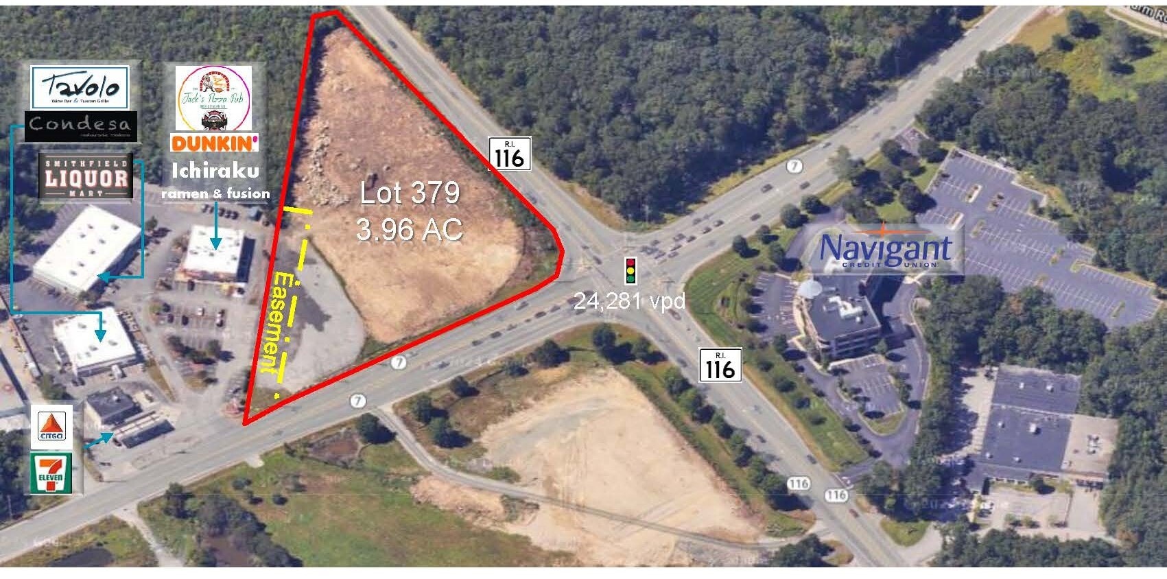 0 George Washington Hwy, Smithfield, RI for lease Aerial- Image 1 of 2