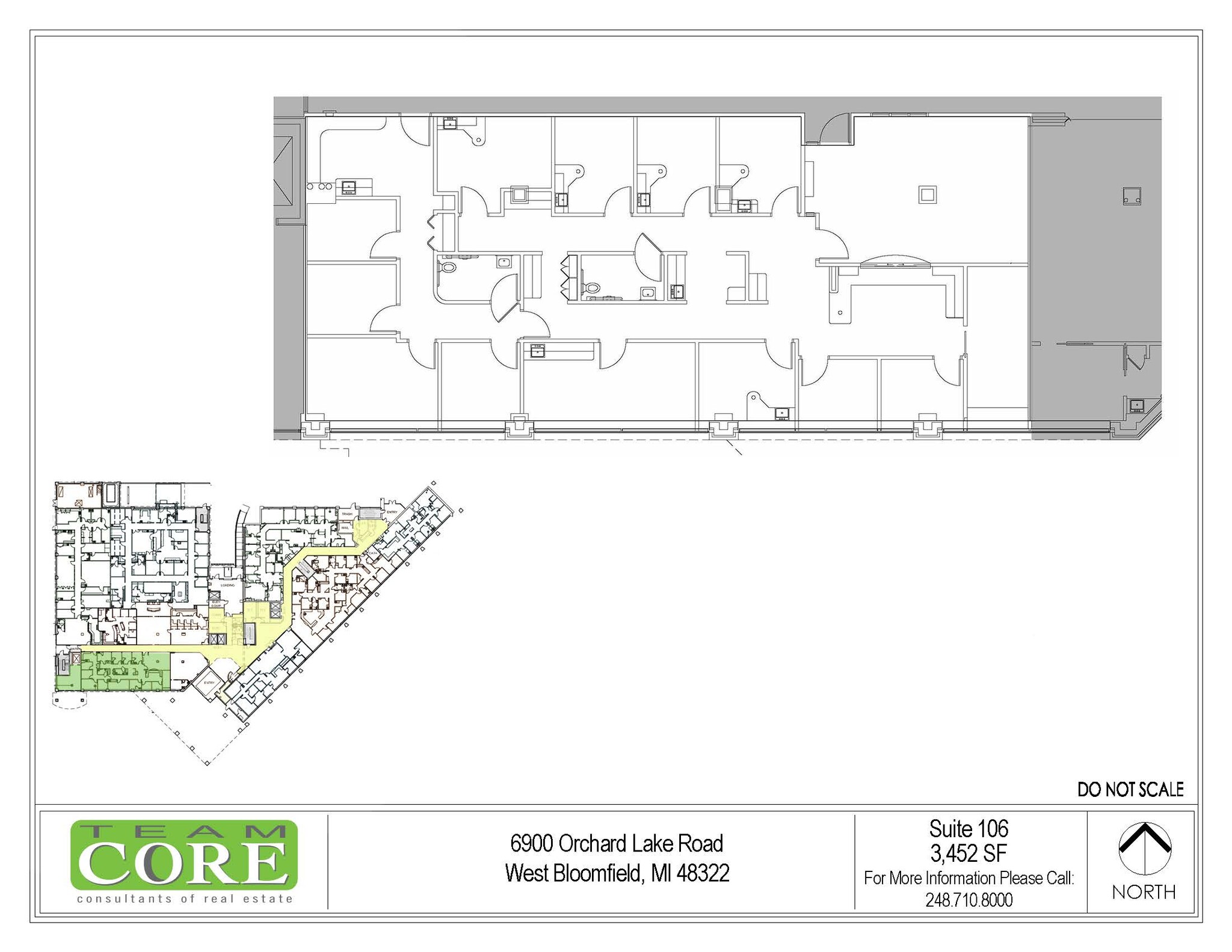 6900 Orchard Lake Rd, West Bloomfield, MI à louer Plan d  tage- Image 1 de 1