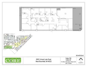 6900 Orchard Lake Rd, West Bloomfield, MI à louer Plan d  tage- Image 1 de 1