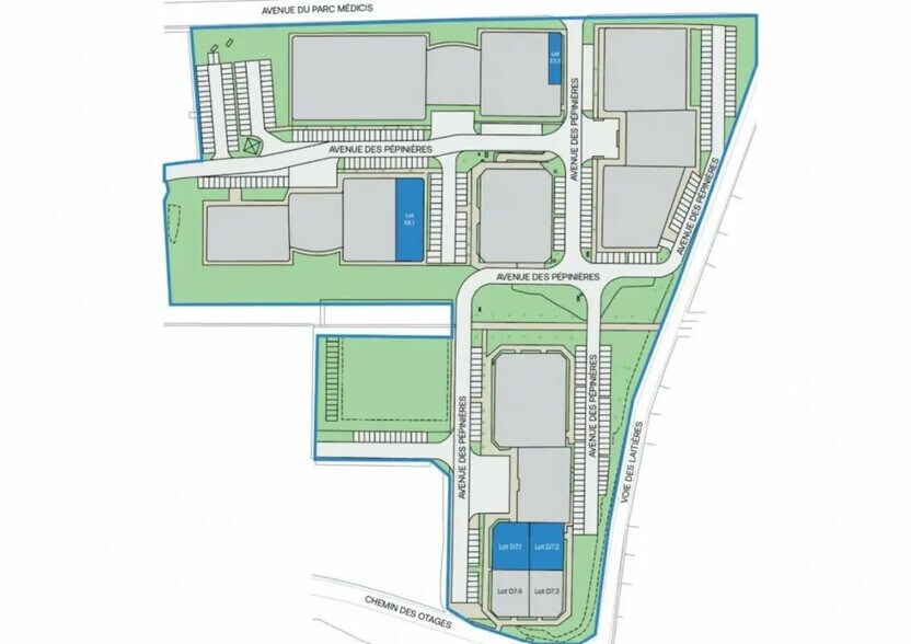 Office in Fresnes for lease - Site Plan - Image 3 of 3