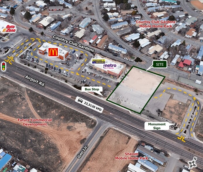 6415 Airport Rd, Santa Fe, NM à vendre - Photo du bâtiment - Image 2 de 9