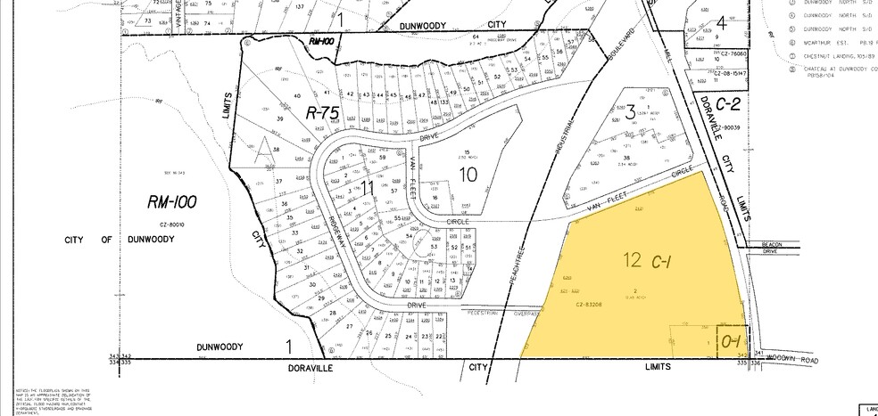 6225-6365 Peachtree Industrial Blvd, Atlanta, GA à louer - Plan cadastral - Image 2 de 5