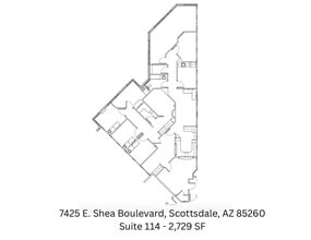7425 E Shea Blvd, Scottsdale, AZ à louer Plan d’étage- Image 1 de 16