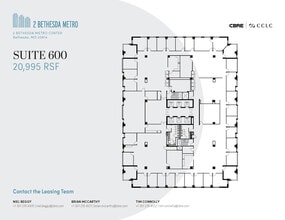 2 Bethesda Metro Ctr, Bethesda, MD à louer Plan d’étage- Image 1 de 1